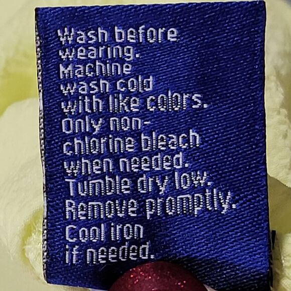 Apt. 9 Yellow Shirt Ruffled One Shoulder Blouse Stretch NEW $30 Women's Size XL - Picture 8 of 9